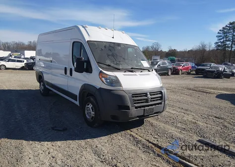 2018 Ram Promaster 2500 High Roof 159 Wb z USA, uszkodzony, nr VIN 3C6TRVDG0JE139231